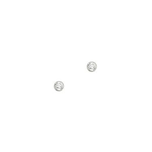 CEM Basis Ohrstecker Silber rhodiniert