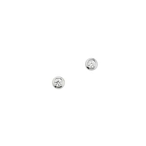 CEM Basis Ohrstecker Silber rhodiniert