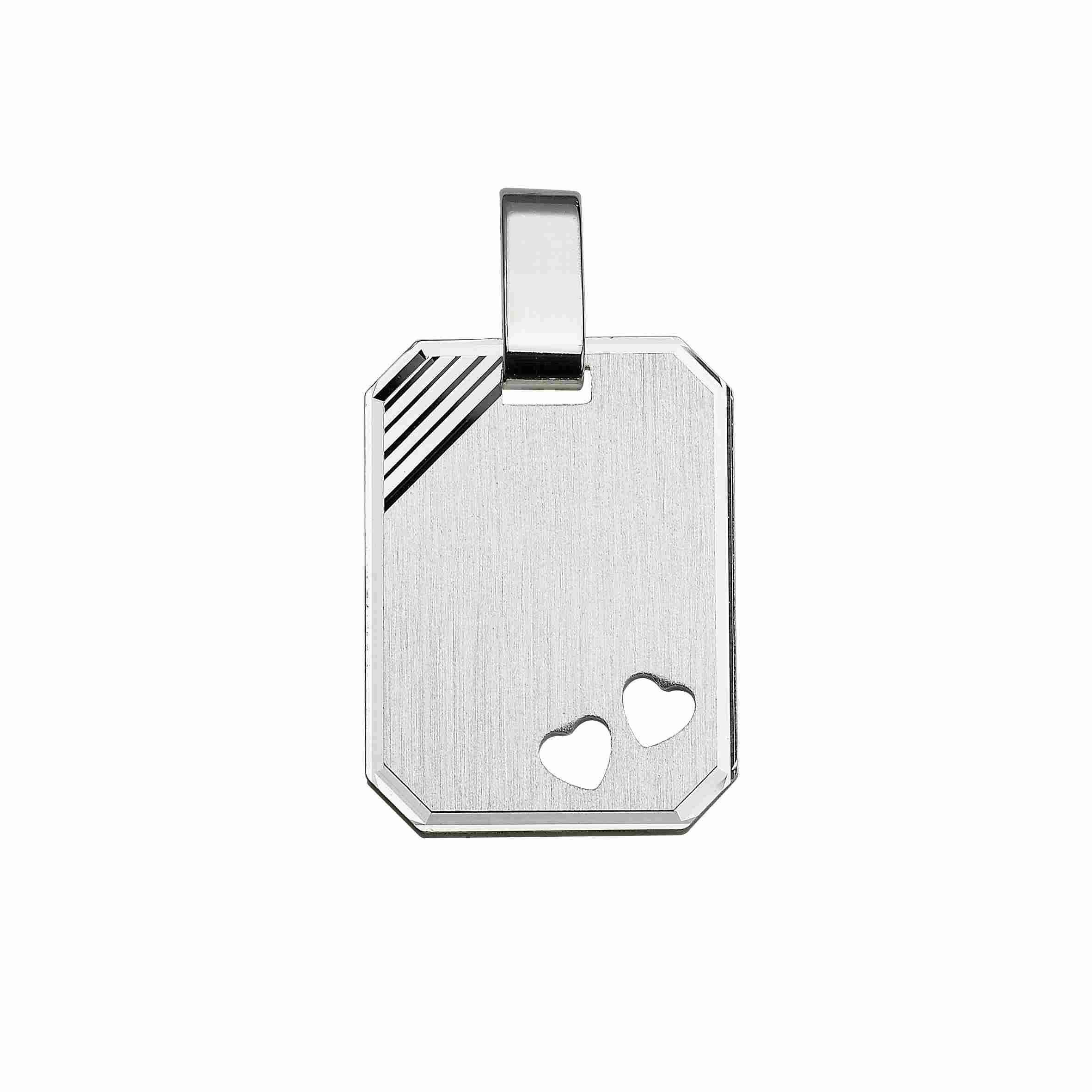 CEM Basis Gravurplatte Silber rhodiniert