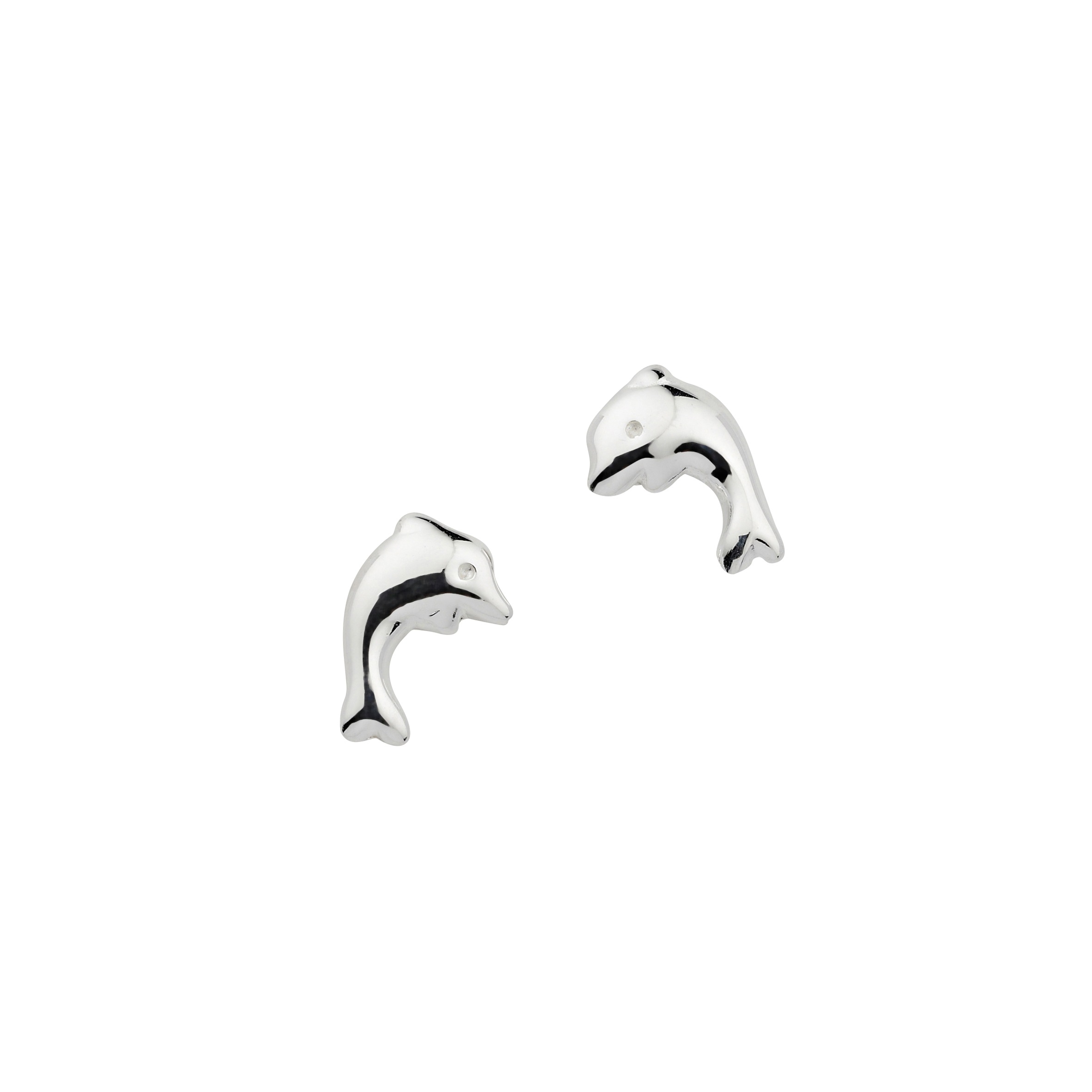 CEM Basis Ohrstecker Silber rhodiniert