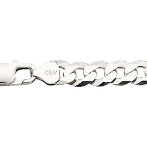 CEM Basis Kette Silber rhodiniert