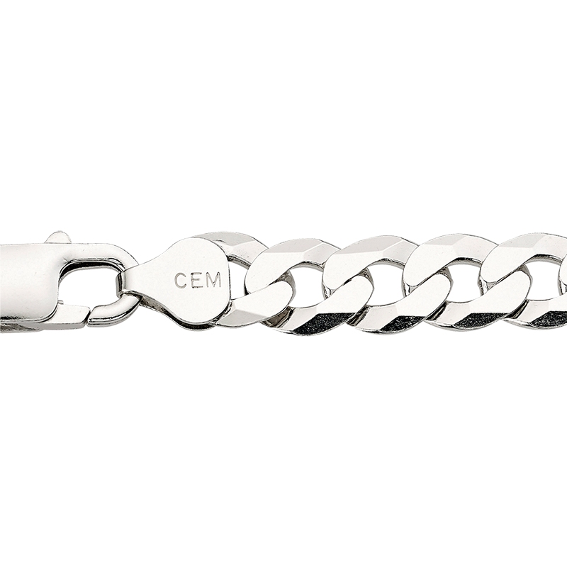 CEM Basis Kette Silber rhodiniert