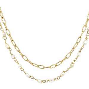 CEM Silber Collier Silber gelb
