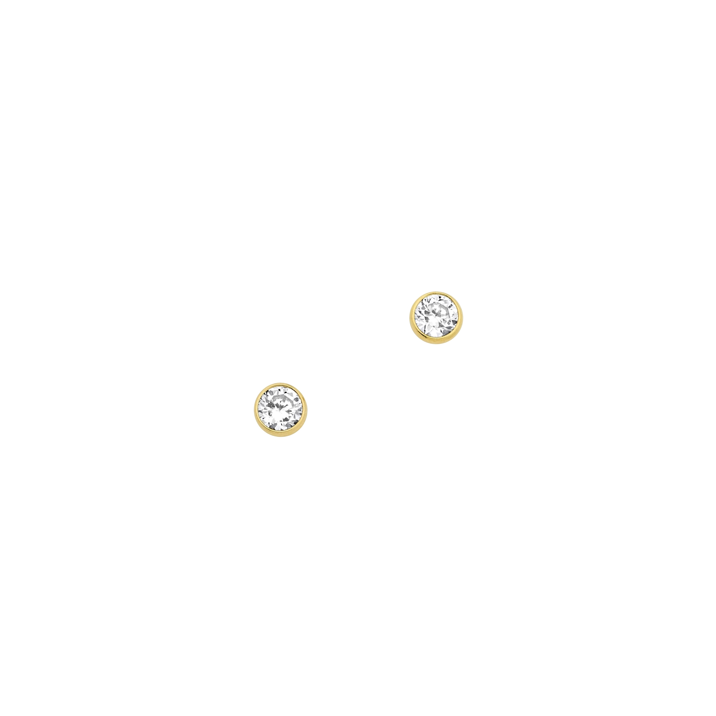 CEM Basis Ohrstecker Gold gelb