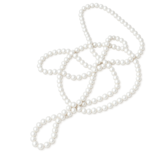 Perlenkette140 cm/160 cm - Handgeknotet